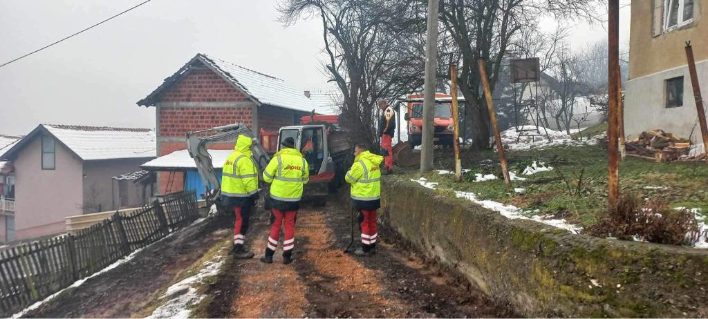 Radovi na infrastrukturi u Lukavačkoj MZ Lukavac Mjesto