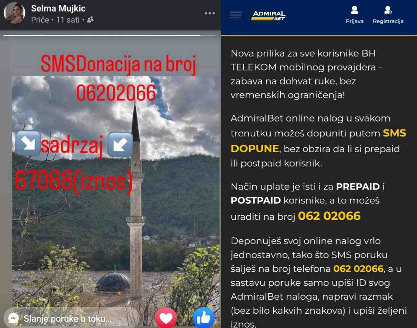 OPREZ PRI DONIRANJU: Lažni profili podmeću lažne brojeve za doniranje