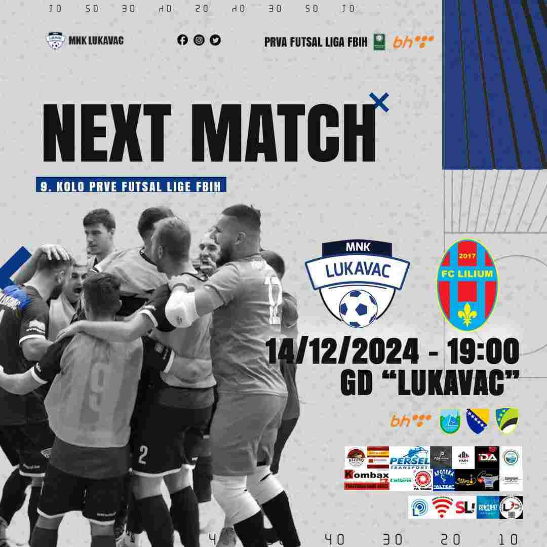 Lukavački futsaleri u derbiju kola dočekuju FC Lilium