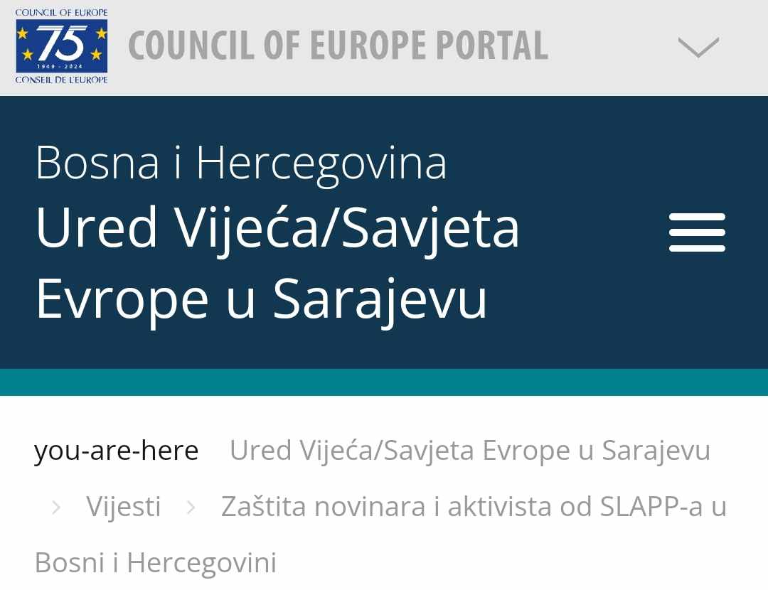 Pravosudni organi u Bosni i Hercegovini sve osposobljeniji za prepoznavanje i sprečavanje strateških tužbi protiv javnog učešća – SLAPP tužbe
