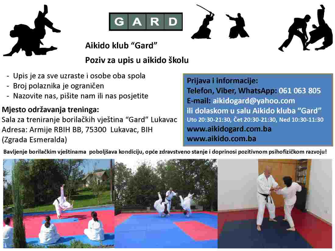 Znate li da Lukavac ima aikido klub koji upravo vrši upis novih članova? Zašto odabrati aikido? – FOTO