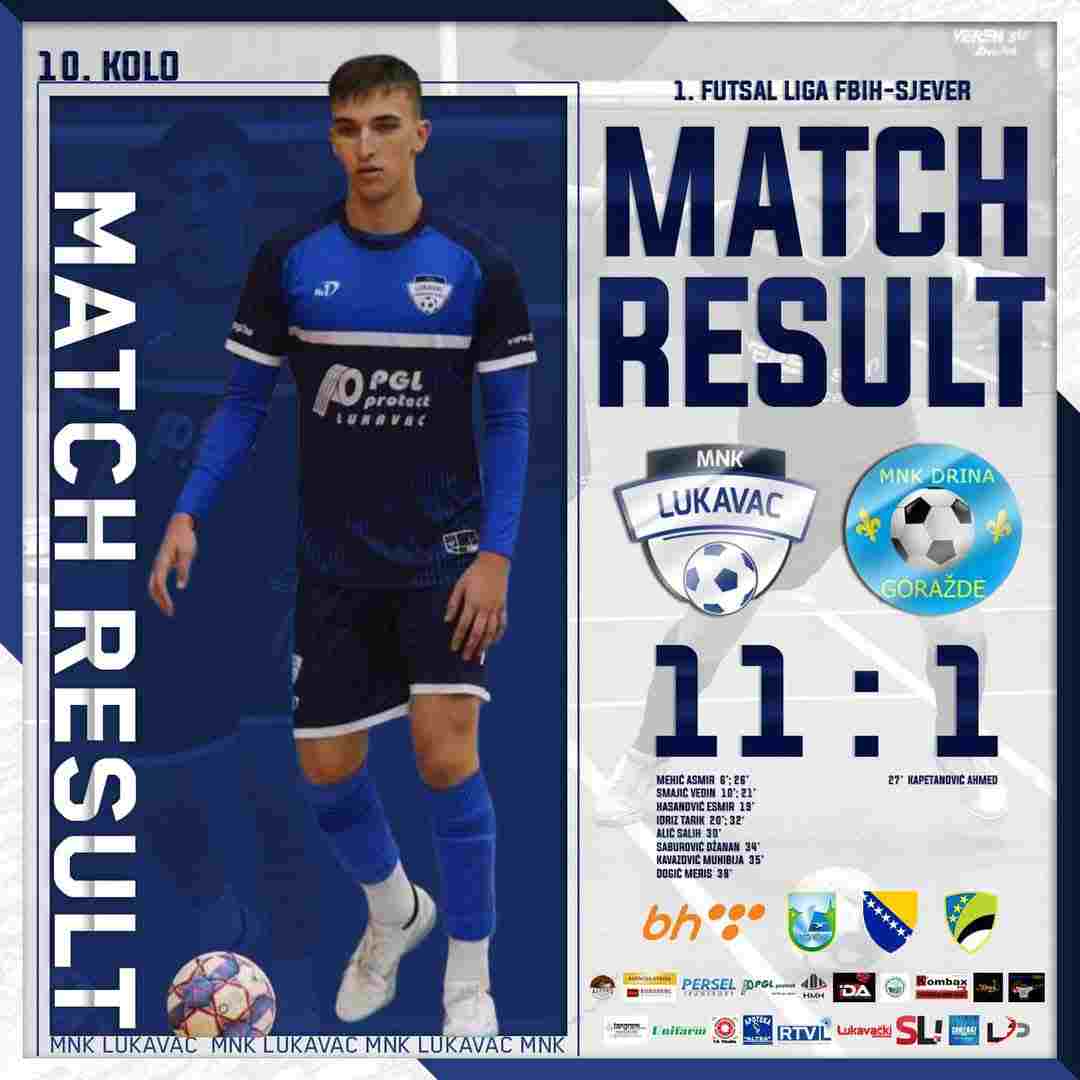 MNK Lukavac ostvario historijsku pobjedu: Drina ispraćena s nevjerovatnih 11:0