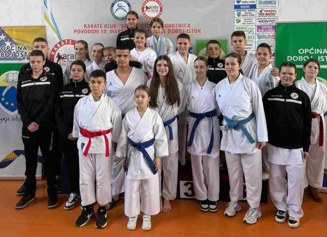 Karate klub “Sensei Mehmed Halilović” postigao značajne rezultate na takmičenju u Doboj Istoku – FOTO