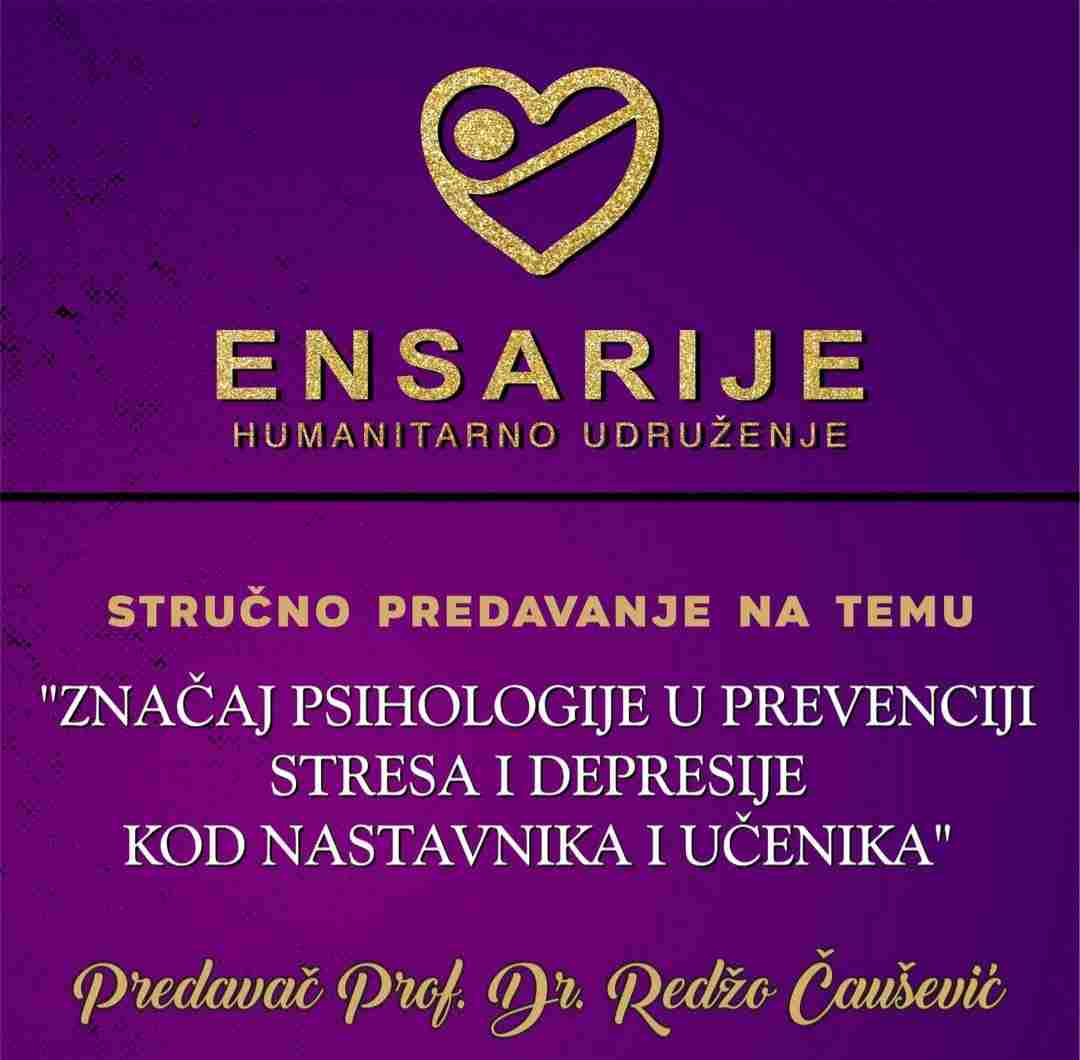 Predavanje u Lukavcu: Psihologija kao ključ prevencije stresa i depresije u školama