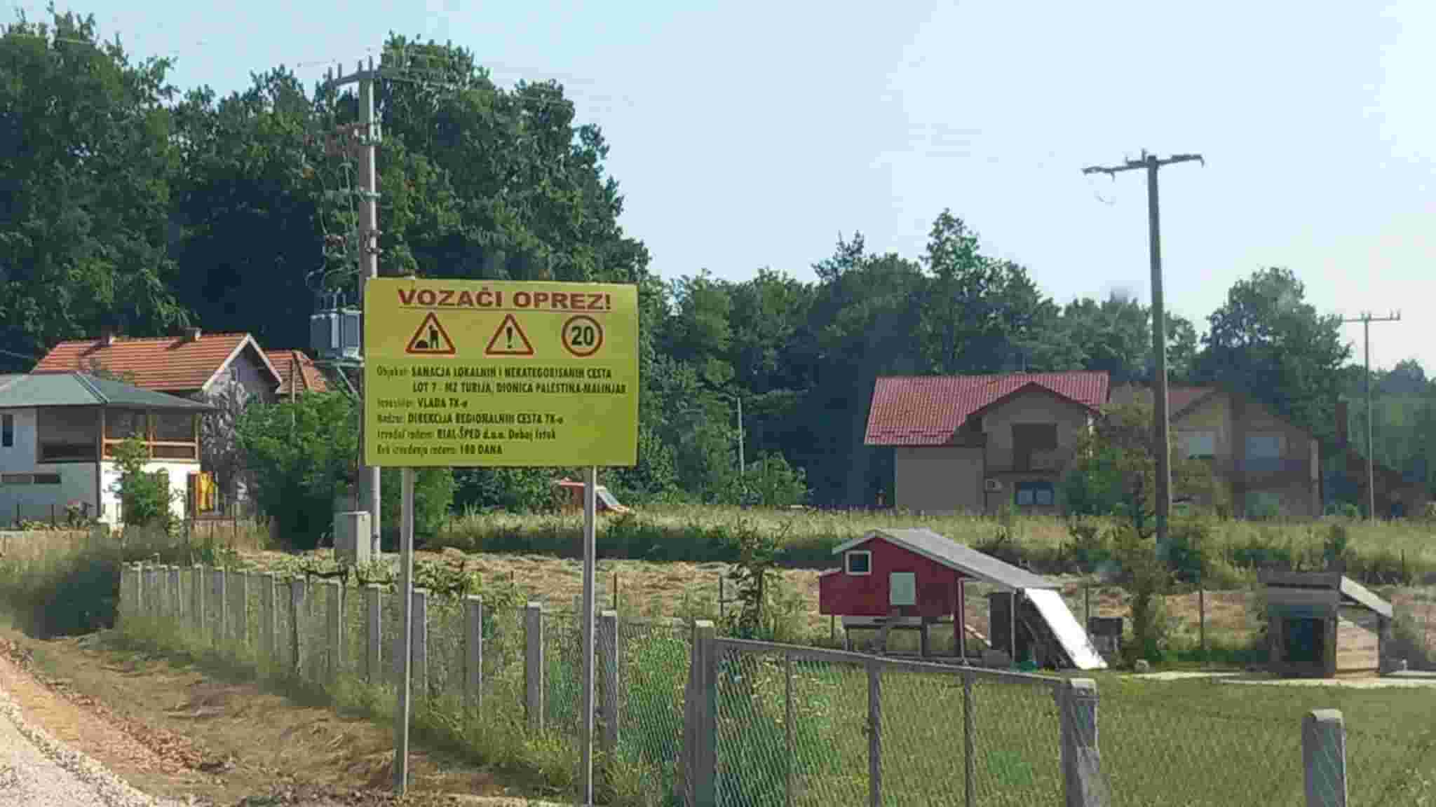 ČITATELJI JAVLJAJU: Rekonstrukcija puta Turija – Puračić: Sutra asfaltiranje dionice kod Malinjaka