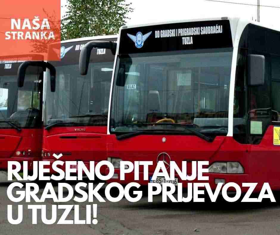 Tuzla dobija jeftiniji i dostupniji javni prevoz: Naša stranka objavila veliko saobraćajno olakšanje