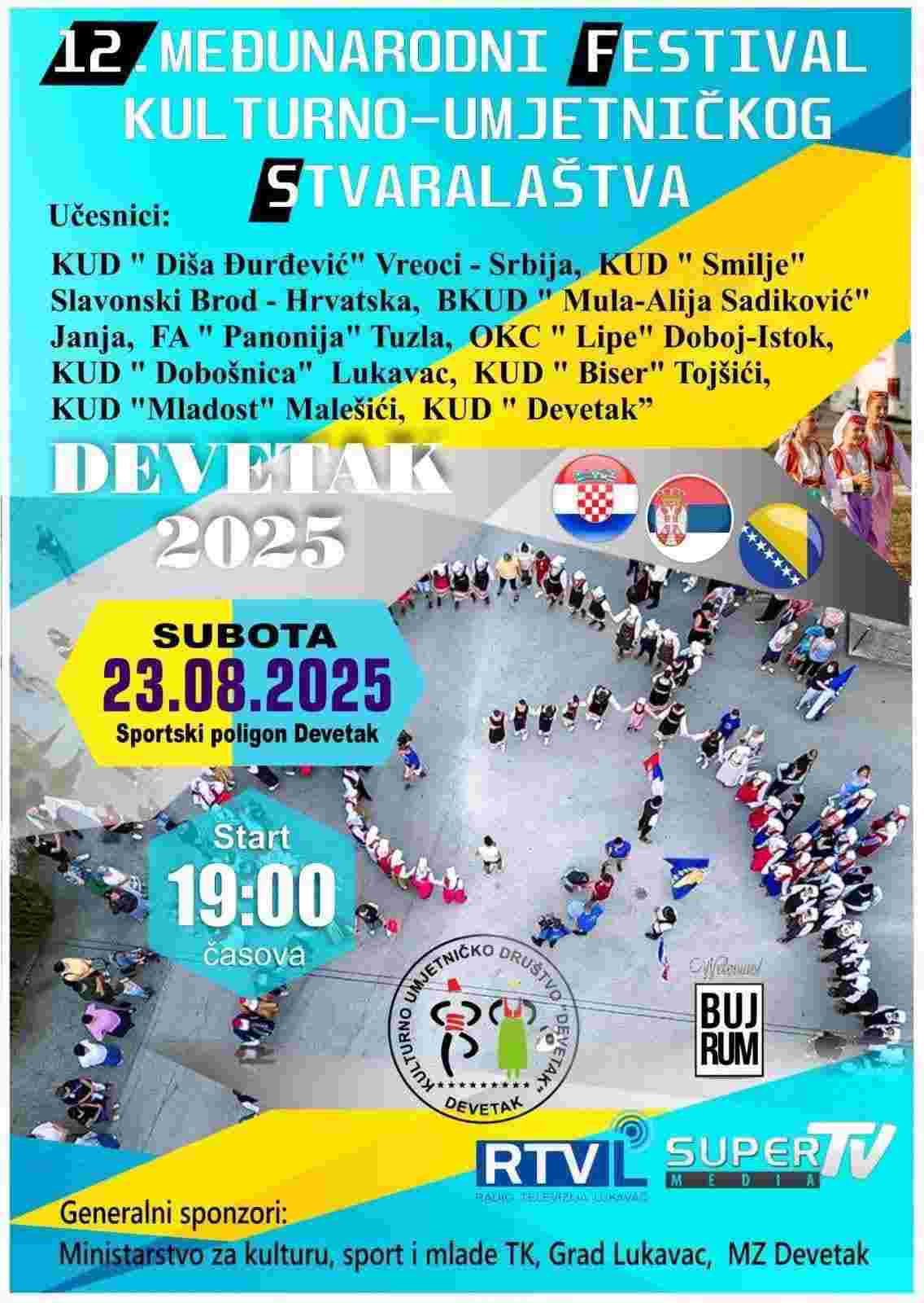 Međunarodni festival folklora „DEVETAK 2025“ na Svjetski dan folklora