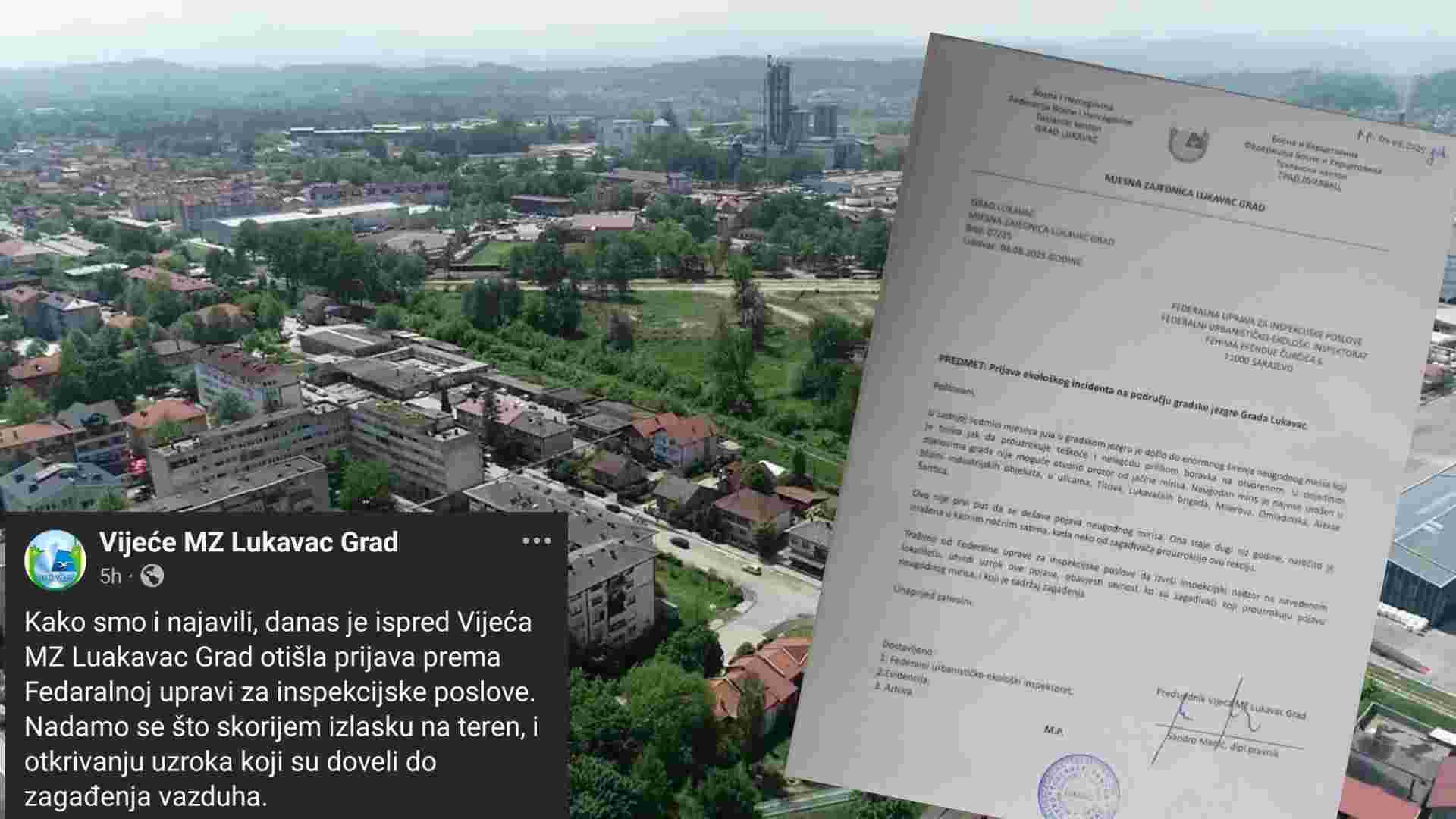 MZ Lukavac Grad prijavila ekološki incident zbog jakog neugodnog mirisa