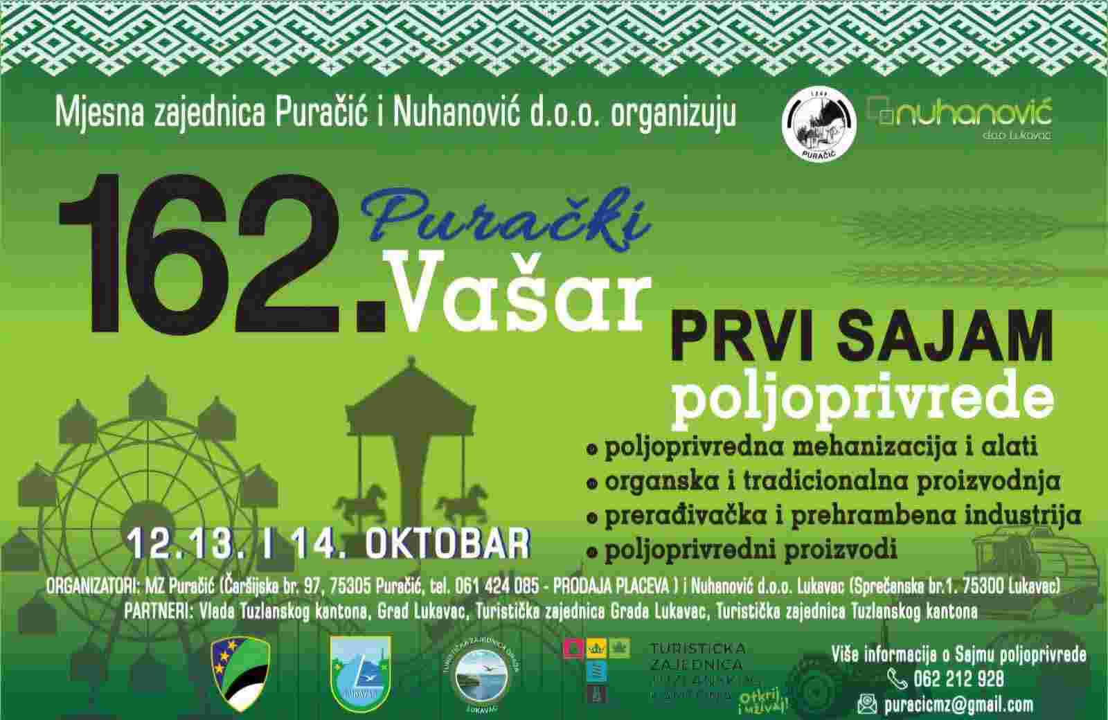 Više detalja o 162. Puračkom vašeru – Prvi sajam poljoprivrede u Puračiću