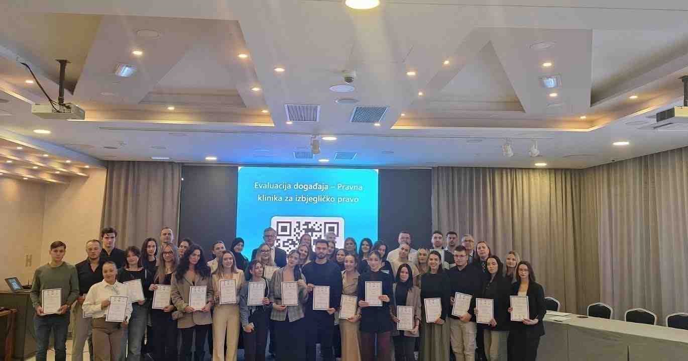 Studenti mostarskih pravnih fakulteta uspješno završili Kliniku izbjegličkog prava