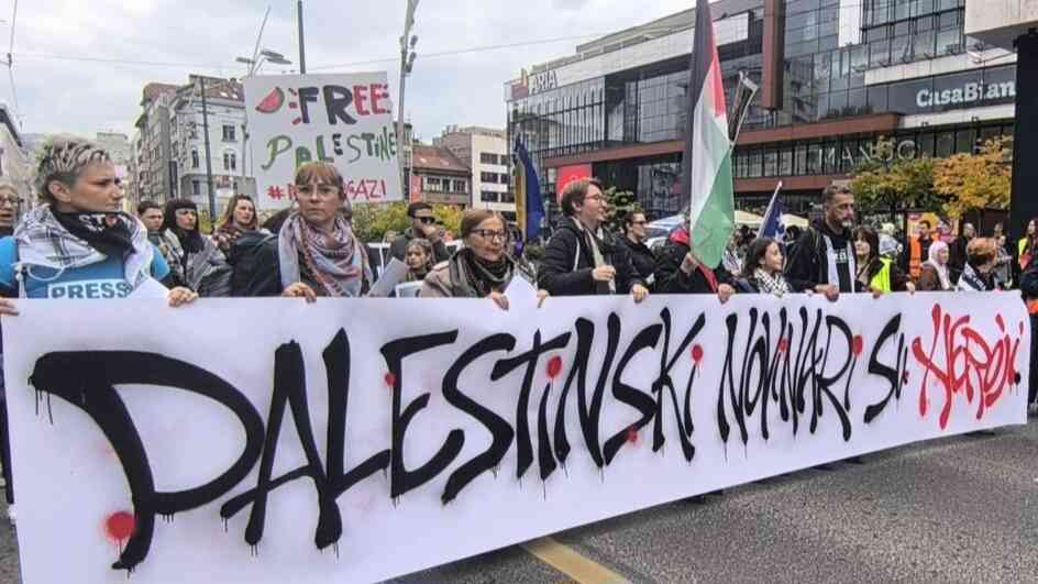 Sarajevo: Hiljade građana na protestu podrške Palestini