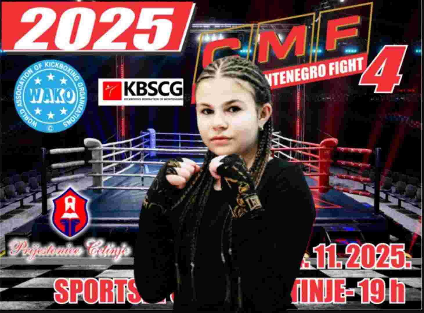 Iman Drugović pozvana na prestižni borilački event “Cetinje Montenegro Fight 4”!