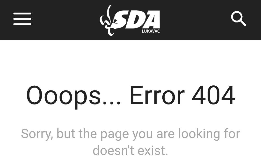 Nestali sadržaji sa facebooka i cijele arhive sa web stranice SDA Lukavac