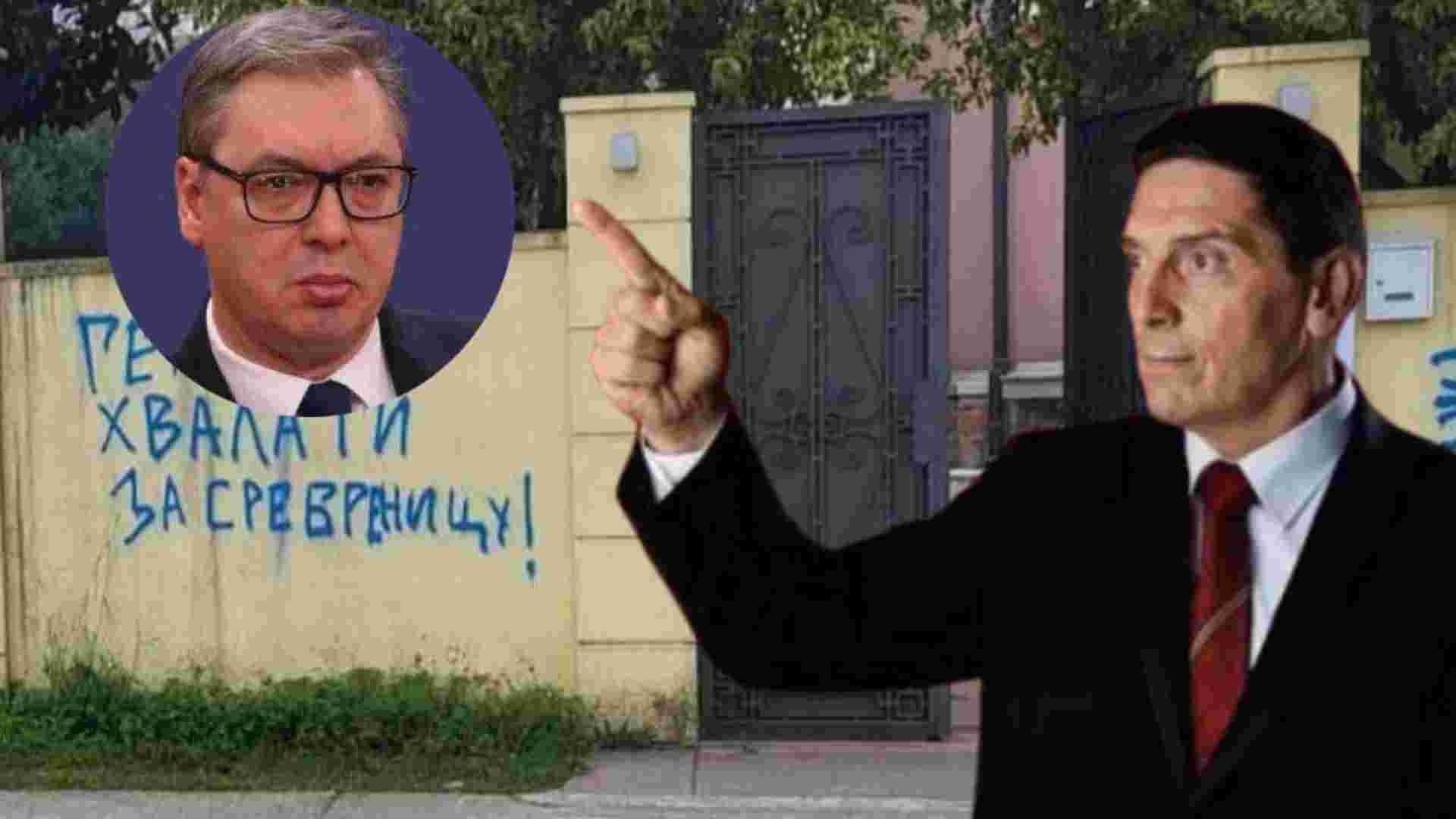 Ekstremistički grafiti na ambasadi BiH u Crnoj Gori izazvali oštru reakciju Nikole Sandulovića