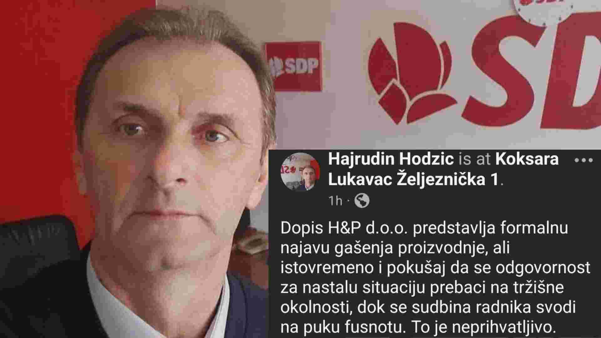 Hajrudin Hodžić: Radnici Koksare Lukavac ne smiju biti kolateralna šteta