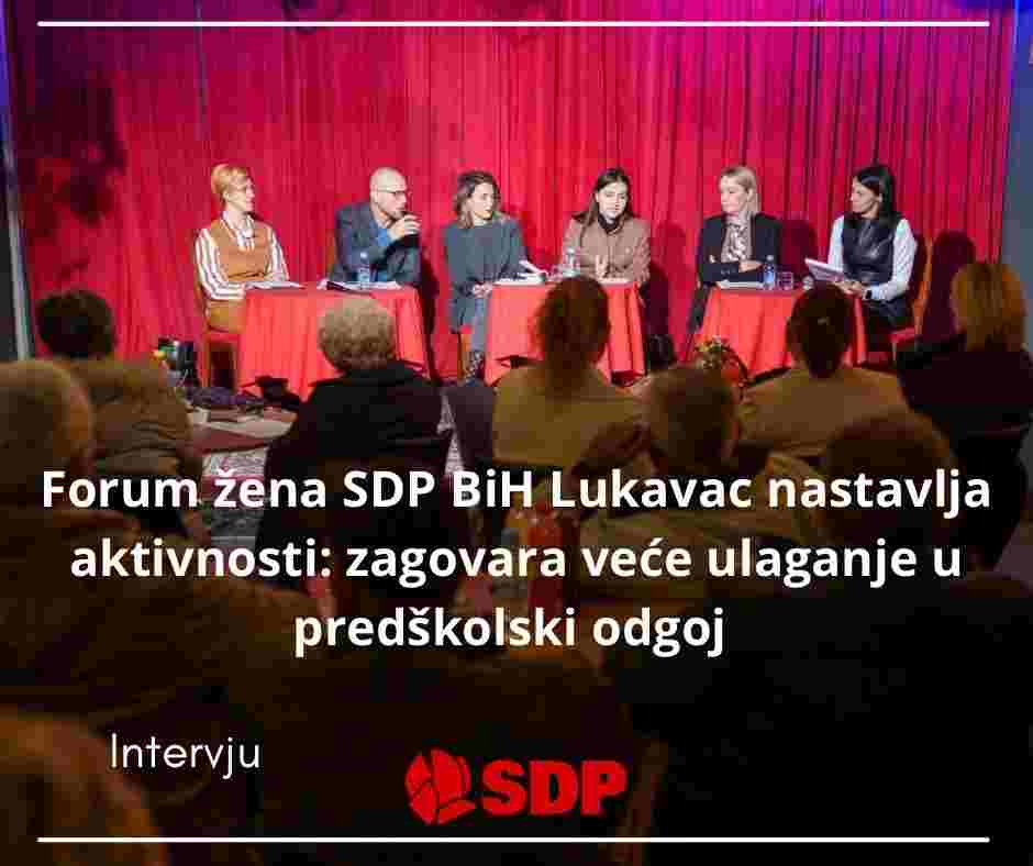 Forum žena SDP BiH Lukavac: Predškolski odgoj mora biti prioritet lokalnih politika
