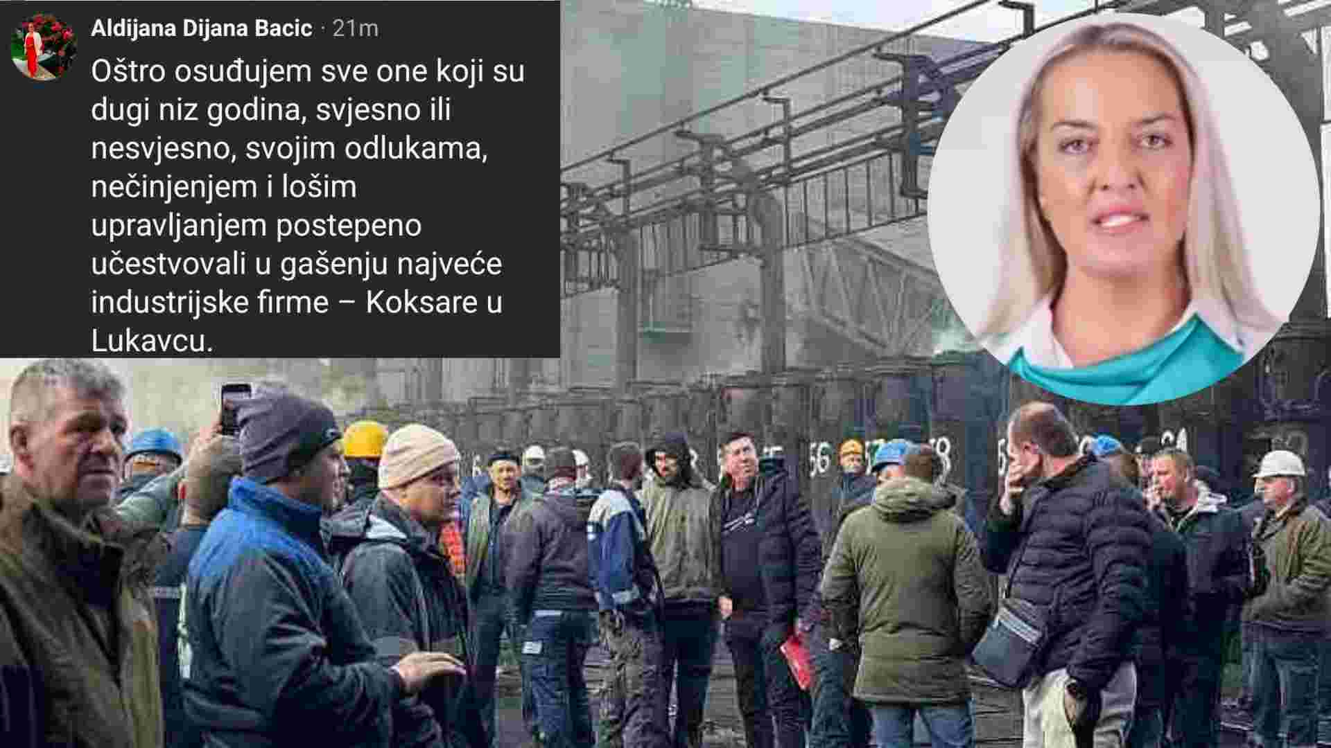 Gašenje Koksare: Gradska vijećnica Aldijana Baćić osuđuje decenijsko loše upravljanje