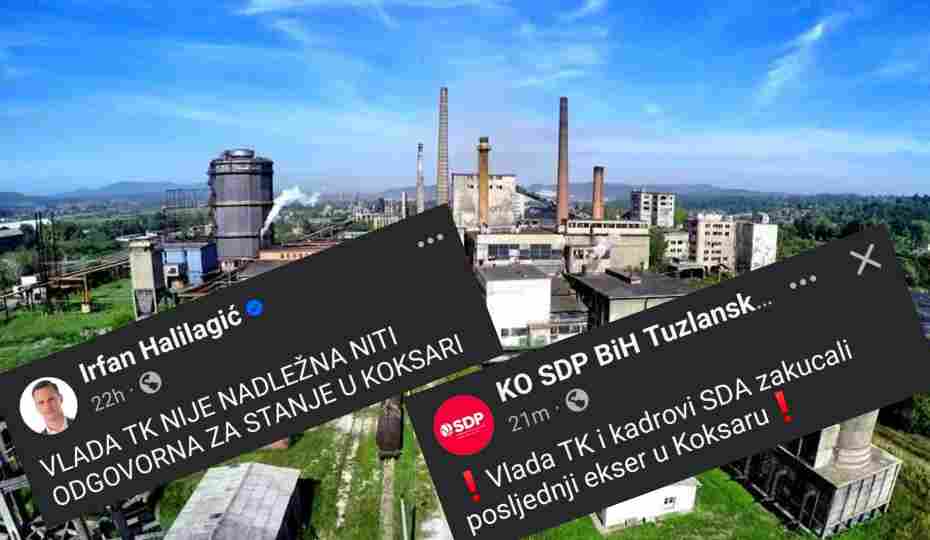 Premijer TK se ograđuje od Koksare, SDP BiH optužuje SDA za decenijsku odgovornost