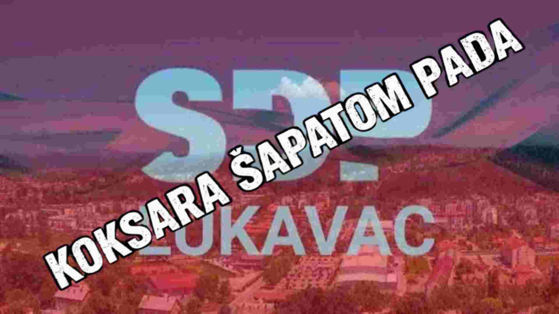 OO SDP LUKAVAC: “KOKSARA ŠAPATOM PADA”