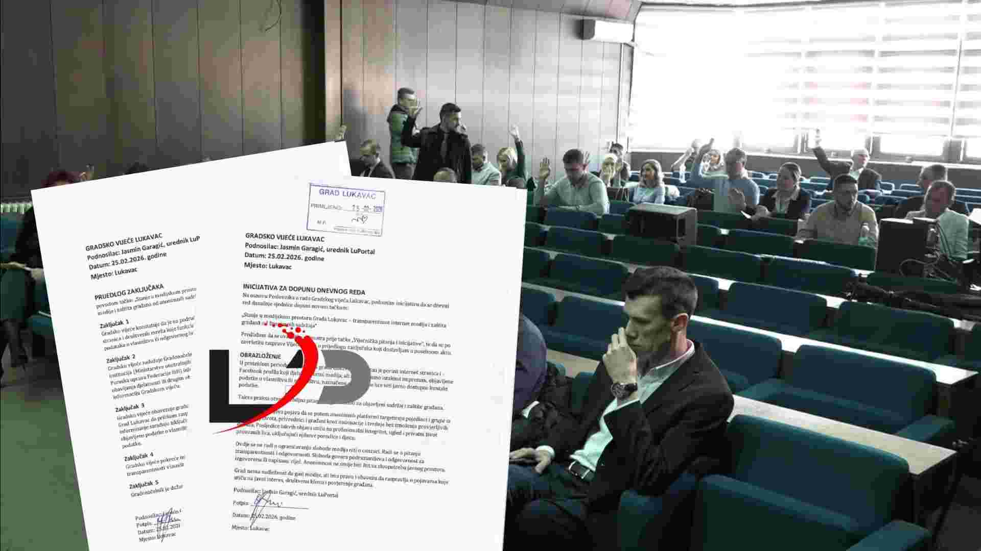 Vijećnici Gradskog vijeća Lukavac jednoglasno usvojili inicijativu i zaključke urednika LuPortala