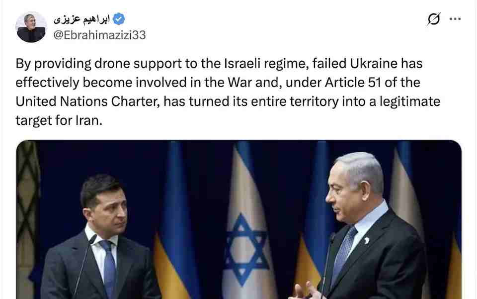 Iran proglasio Ukrajinu “legitimnom meta”