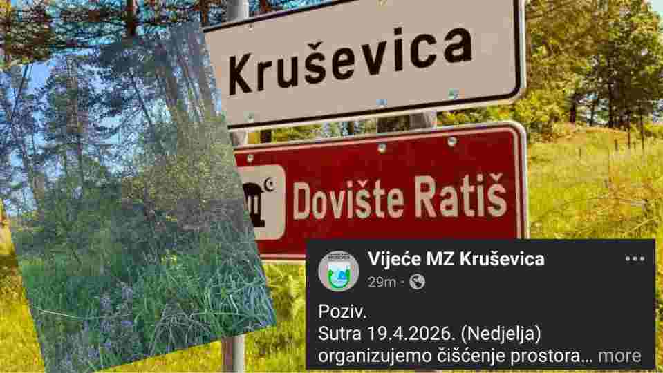 Poziv na akciju čišćenja u Kruševici uz političku poruku: „Manite kancelarija, hajde da radimo“