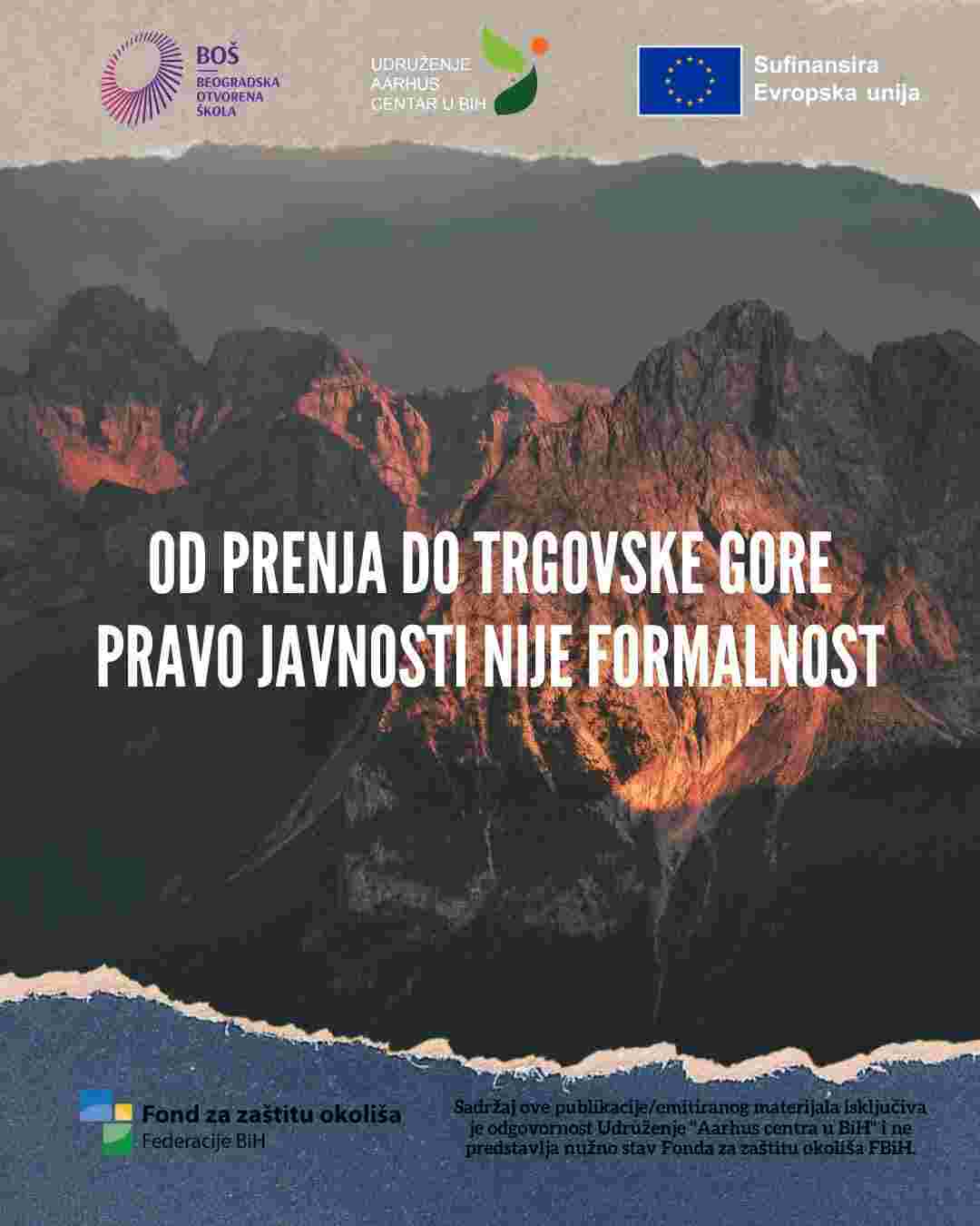 Aarhus centar u BiH: Javne konsultacije o Nacionalnom parku Prenj i poruka o pravu javnosti na informacije