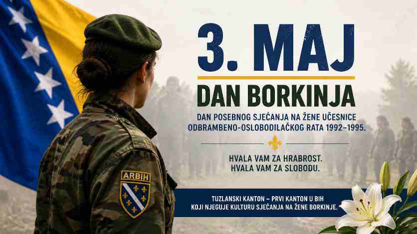 3. maj, proglašen za Dan borkinja ARBiH prvi put se obilježava danas u Živinicama