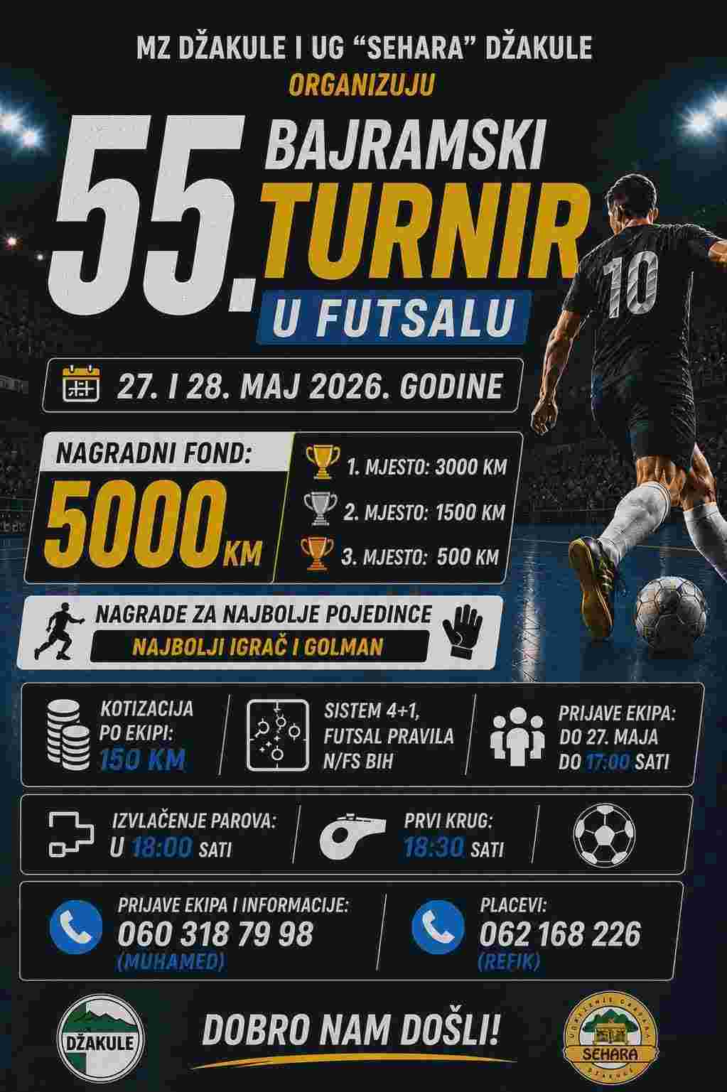 55. Bajramski turnir u futsalu u Džakulama