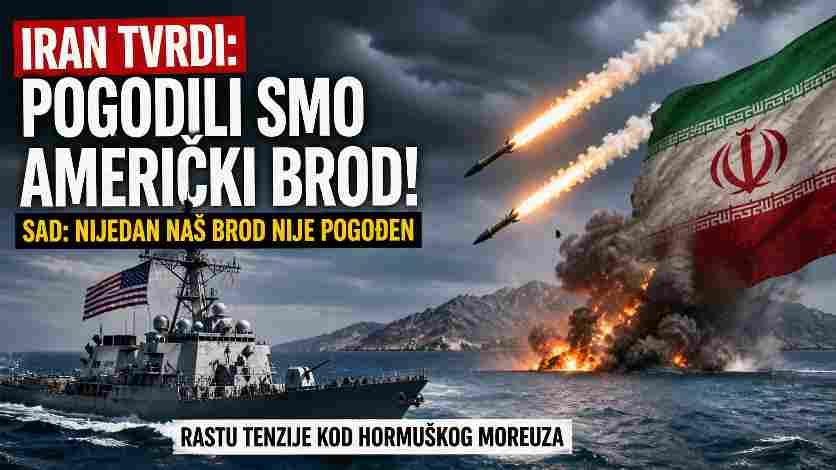 Iran tvrdi da je pogodio američki ratni brod kod Hormuškog moreuza, SAD negira napad