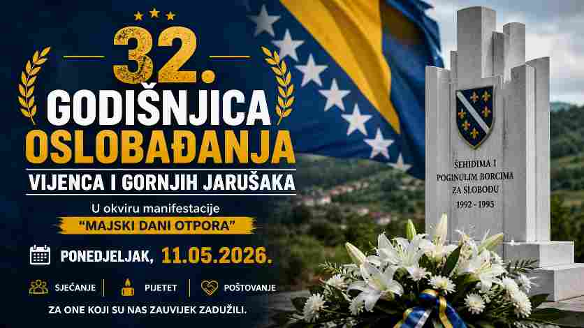 OBILJEŽAVANJE  32. GODIŠNJICE OSLOBAĐANJA VIJENCA I GORNJIH JARUŠAKA