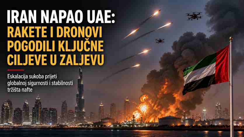 Iran napao UAE: Rakete i dronovi pogodili ključne ciljeve u Zaljevu