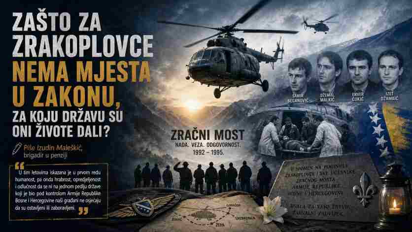 ZAŠTO ZA ZRAKOPLOVCE NEMA MJESTA U ZAKONU, ZA KOJU DRŽAVU SU ONI ŽIVOTE DALI?