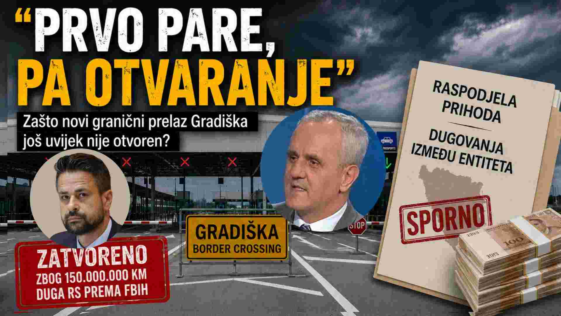Zašto novi granični prelaz Gradiška još nije otvoren: Politički obračun blokirao projekat vrijedan milione