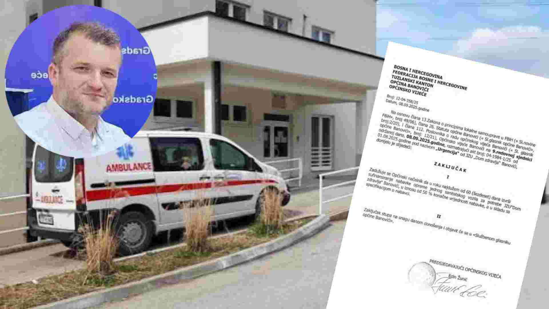 Žunić optužio Hasanovića i novu većinu za “notorne laži” o nabavci sanitetskog vozila