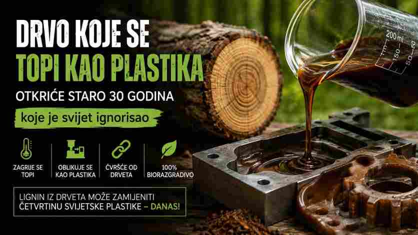 Drvo koje se topi kao plastika: Otkriće staro 30 godina koje je svijet ignorisao