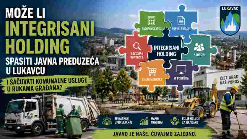 Može li integrisani holding spasiti javna preduzeća u Lukavcu i sačuvati komunalne usluge u rukama građana?