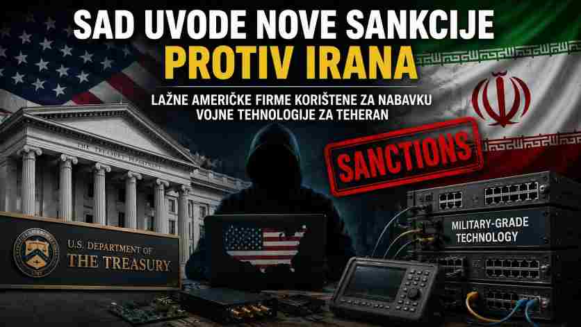 SAD sankcionisale iransku mrežu za nabavku vojne tehnologije: Koristili lažne američke firme za prevaru dobavljača