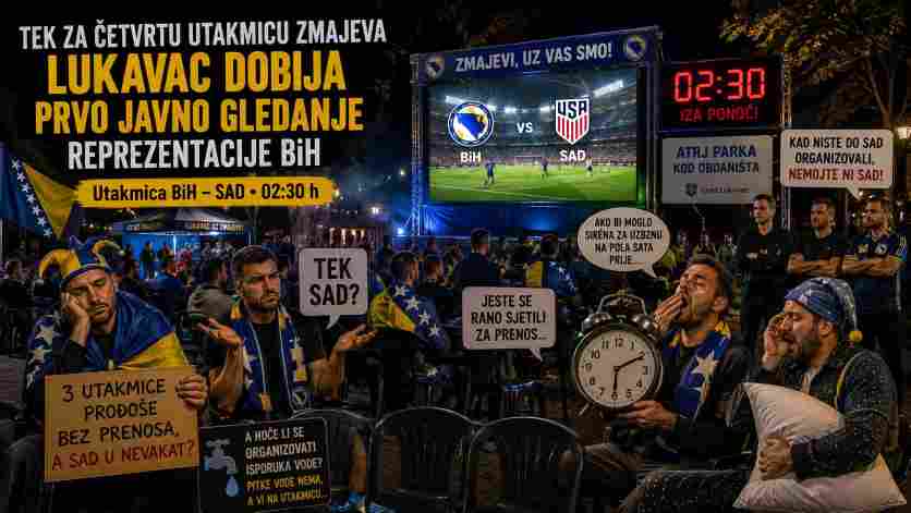 Tek za četvrtu utakmicu Zmajeva na Mundijalu Lukavac dobija prvo javno gledanje reprezentacije BiH