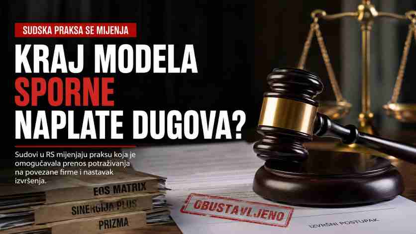 Sudska praksa mijenja pravila igre u naplati dugova u BiH