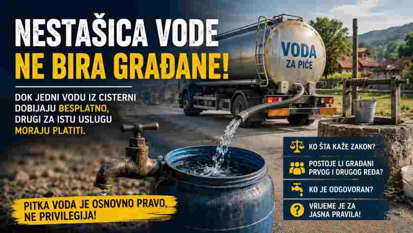 NESTAŠICA VODE NE BIRA GRAĐANE: TREBA LI BESPLATNA POMOĆ VAŽITI ZA SVE STANOVNIKE LUKAVCA?
