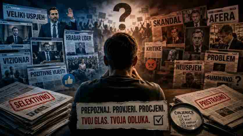 Kada mediji biraju strane: Kako prepoznati pristrasnost prije nego što počne izborna kampanja