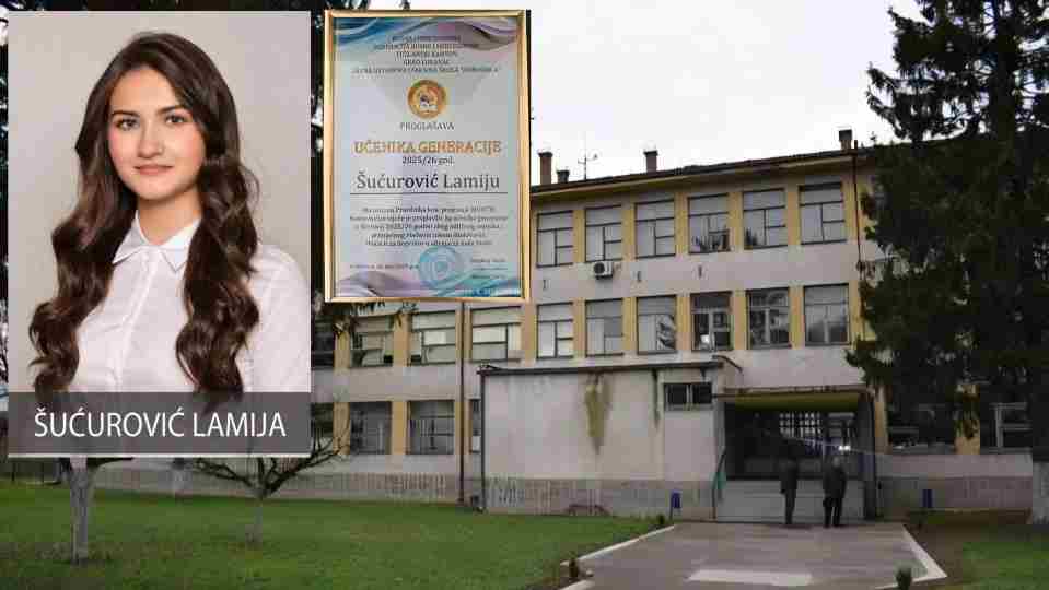 Šućurović Lamija učenica generacije 2026. u OŠ Dobošnica