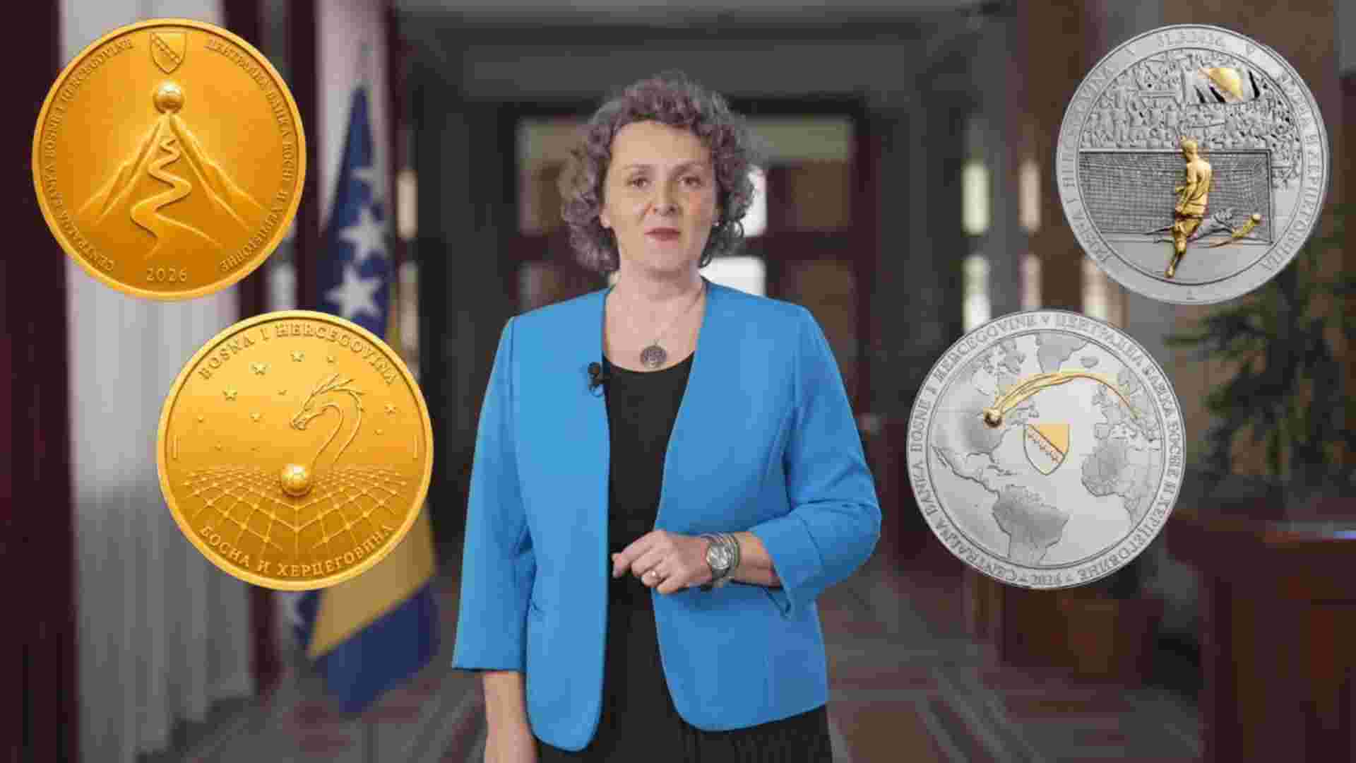 Centralna banka BiH predstavila idejno rješenje medaljona posvećenog nastupu Bosne i Hercegovine na Svjetskom prvenstvu