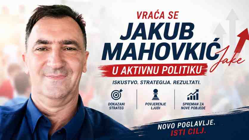 Događaj koji će promijeniti političku mapu Lukavca: Jakub Mahovkić Jake se vraća u aktivnu politiku?