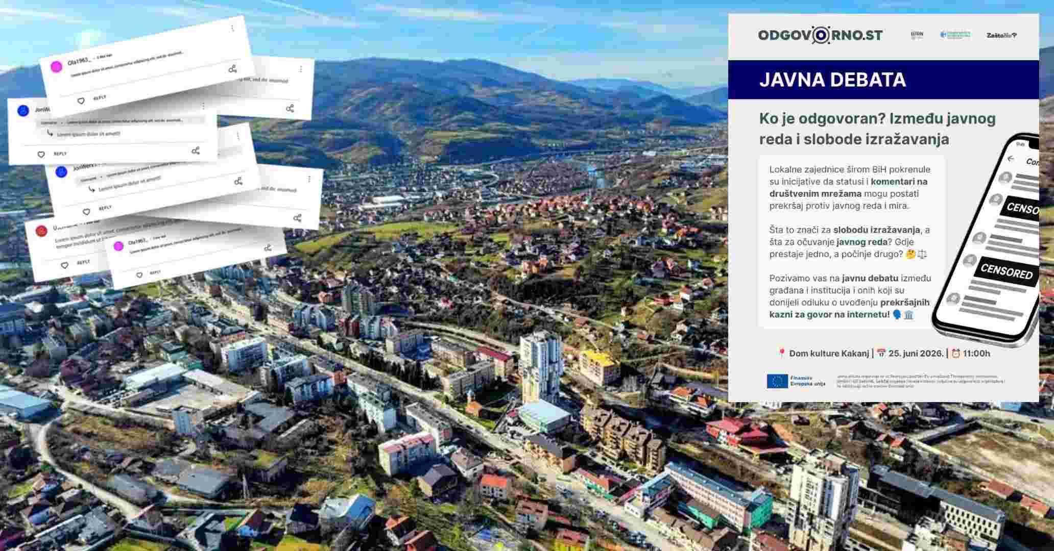 Da li će objave na društvenim mrežama biti tretirane kao narušavanje javnog reda? U Kaknju se otvara važna javna rasprava