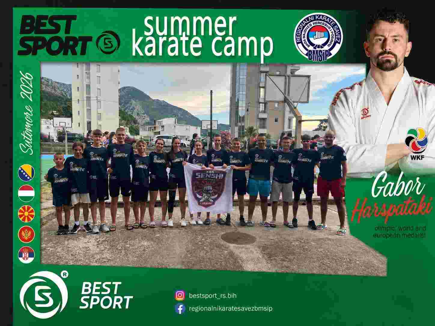 U Sutomoru otvoren „Best Sport ljetni karate kamp“ sa 133 učesnika iz pet zemalja – FOTO