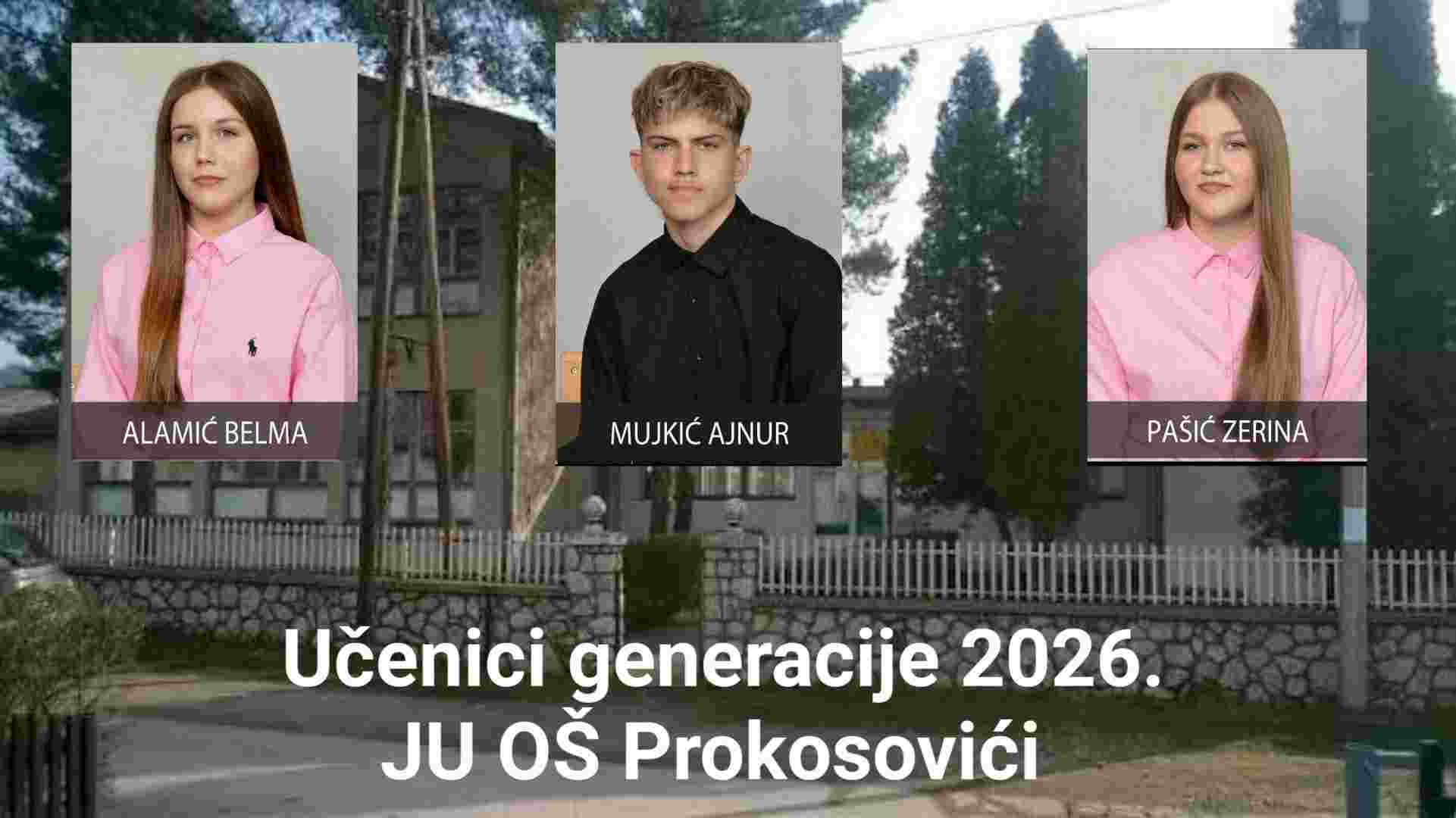 Učenici generacije ponos Prokosovića: Belma Alamić, Ajnur Mujkić i Zerina Pašić primjer uspjeha mladih