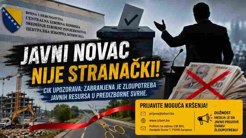 CIK upozorava na zloupotrebu javnih resursa u predizbornoj kampanji: Hoće li se političari moći odreći samopromocije?