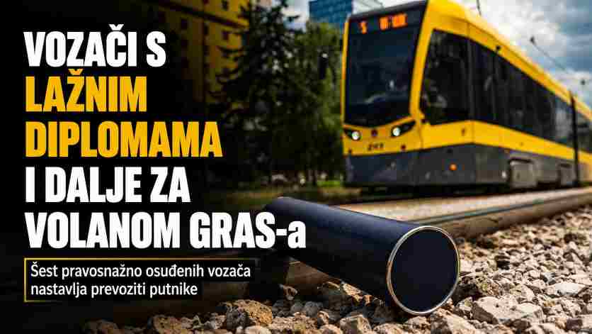VOZAČI S LAŽNIM DIPLOMAMA I DALJE ZA VOLANOM GRAS-a: Šest pravosnažno osuđenih nastavlja prevoziti putnike